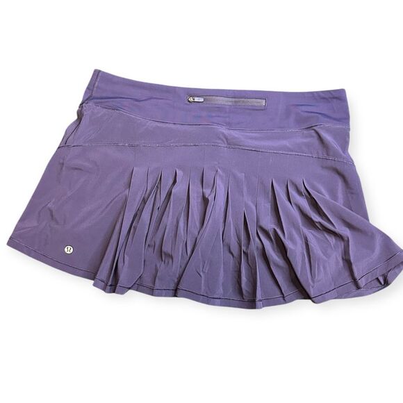 LULULEMON Women’s Purple Circuit Breaker Skirt Skort II Size 12 Tall / Long - Picture 1 of 7